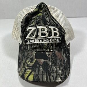 Zac‎ Brown Band Strap Back Trucker Hat Cap Casual Men Camouflage Southern Ground